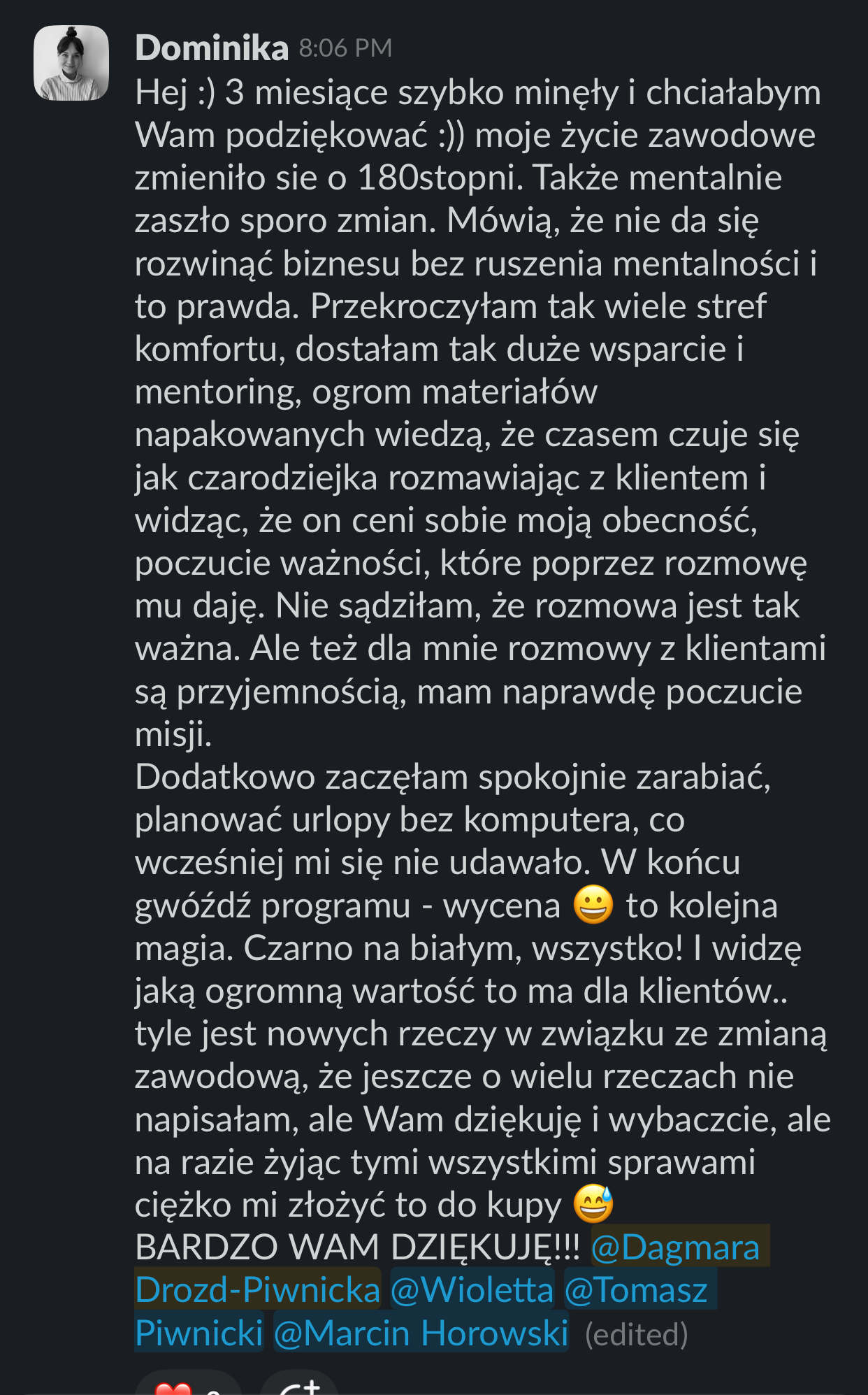 Opinia Dagmara Piwnicka-Drozd