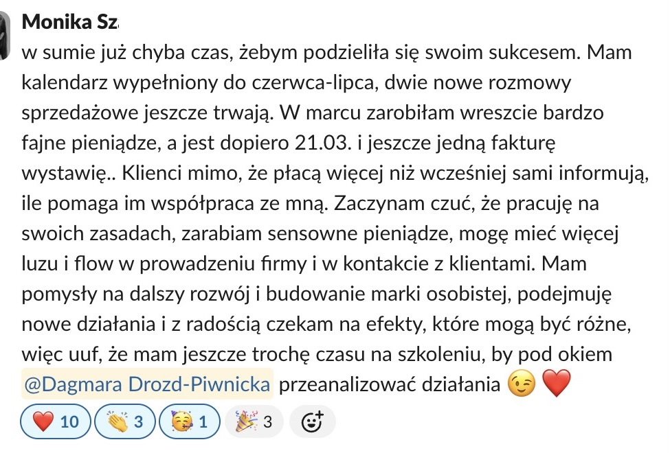 Opinia Dagmara Piwnicka-Drozd